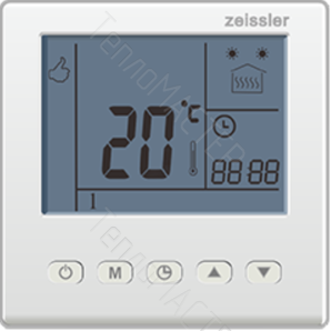 ZEISSLER Программируемый термостат комнатный М7 220В/3А с дат. воздуха и вын. дат. тепл. пола (1/30)