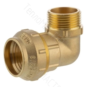 ZEISSLER Угольник латунный для труб ПНД с НР 32х1\" (5/45)